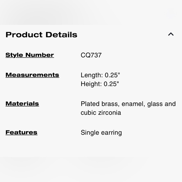 Coach NWT Signature Kissing Ear Cuff. - Picture 4 of 4